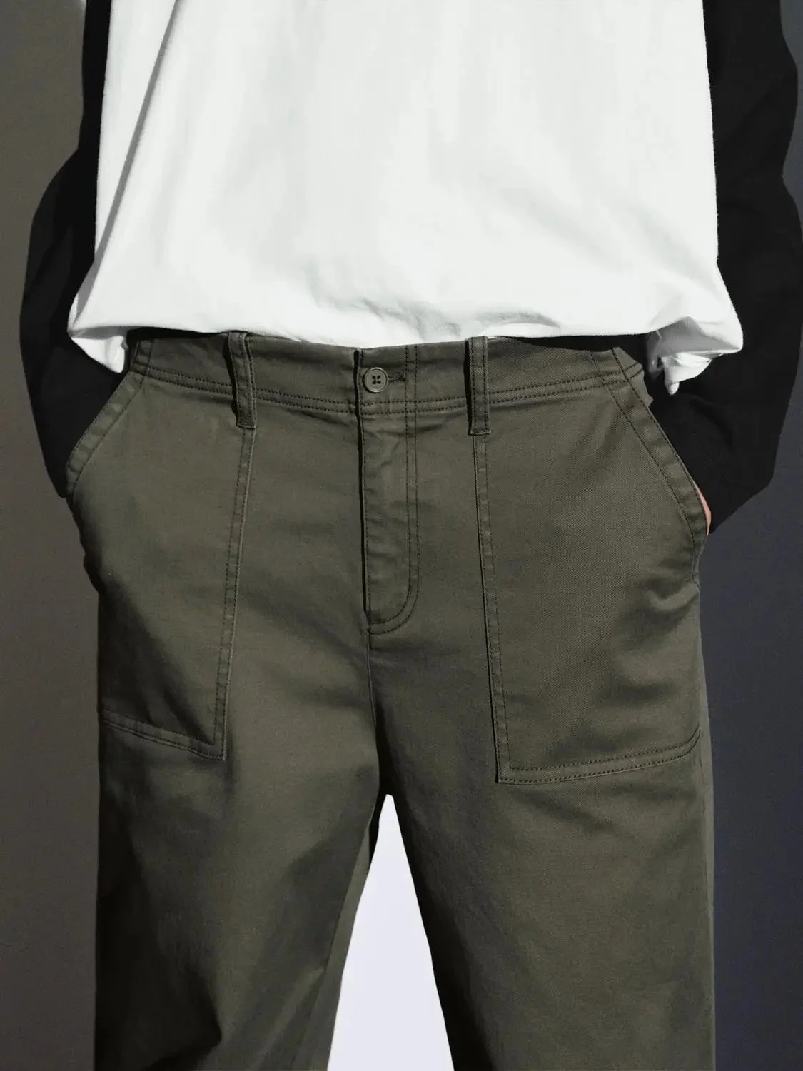 21821-patch-pocket-flare-leg-pants-5.webp Patch Pocket Flare Leg Pants