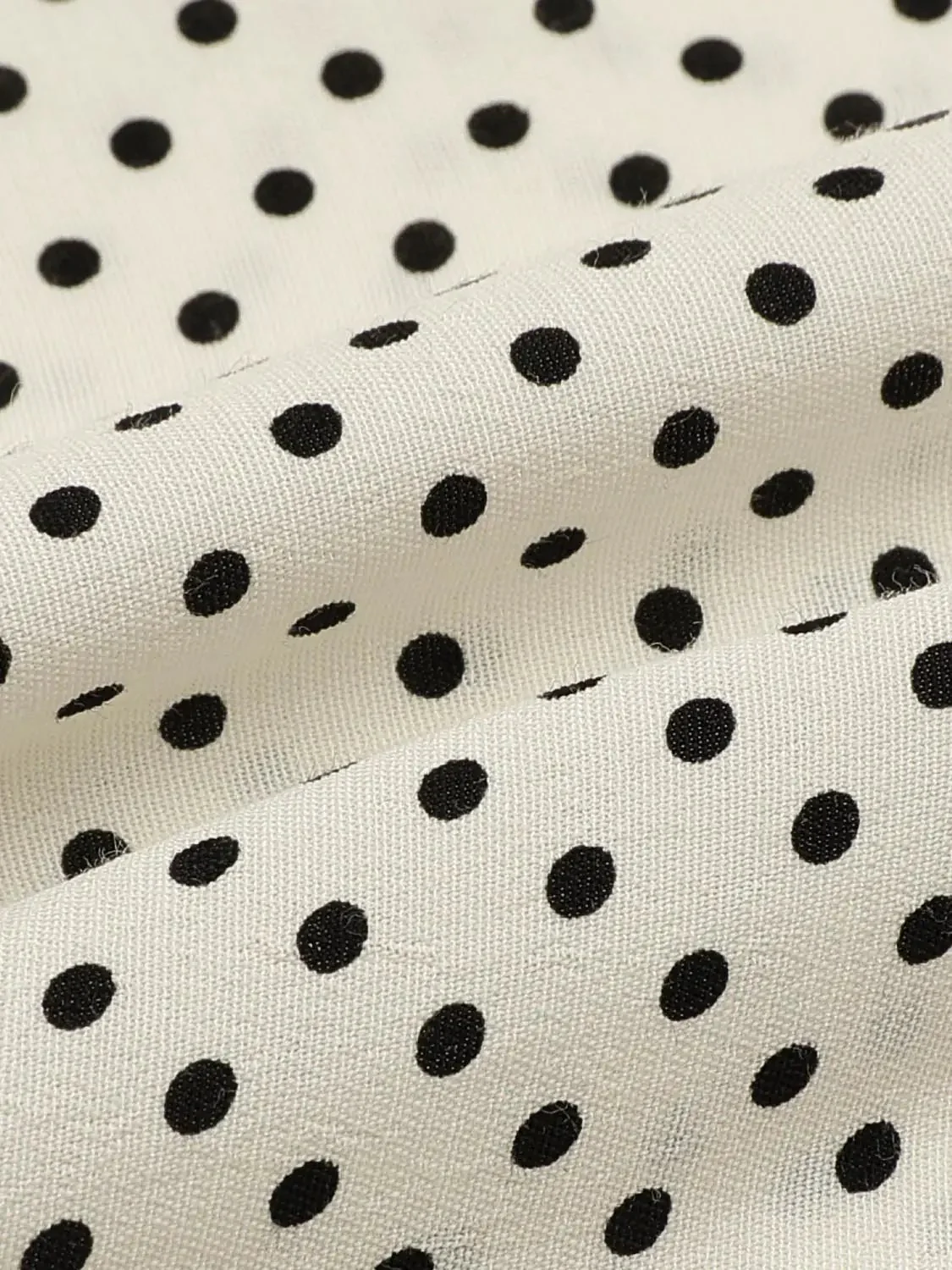 Polka Dot Viscose Flutter Sleeves A-Line Midi Dresses