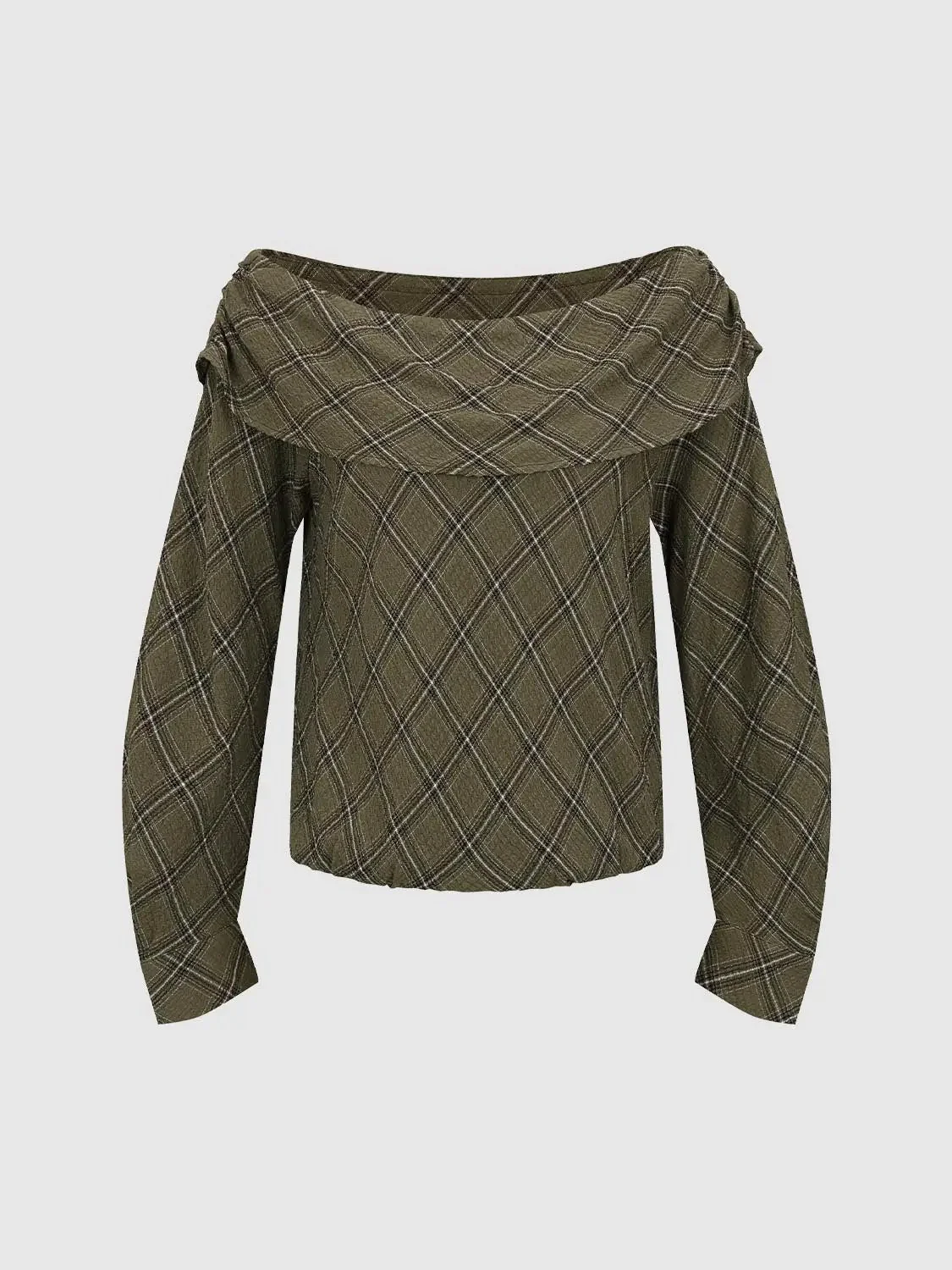 21895-folded-off-shoulder-check-long-sleeve-overhead-shirt-7.webp Folded Off Shoulder Check Long Sleeve Overhead Shirt