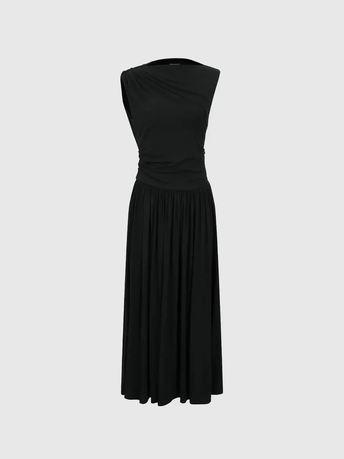 219-elegant-pleated-sleeveless-a-line-midi-dresses-1.webp Elegant Pleated Sleeveless A-Line Midi Dresses