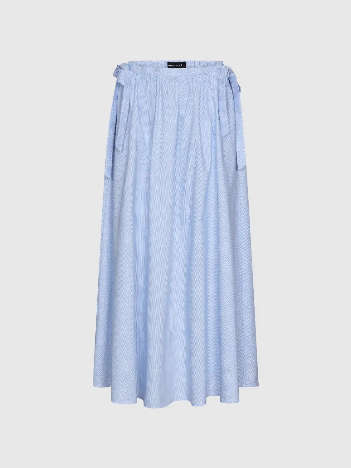 21932-cotton-striped-pleated-a-line-midi-skirt-2.webp Cotton Striped Pleated A Line Midi Skirt