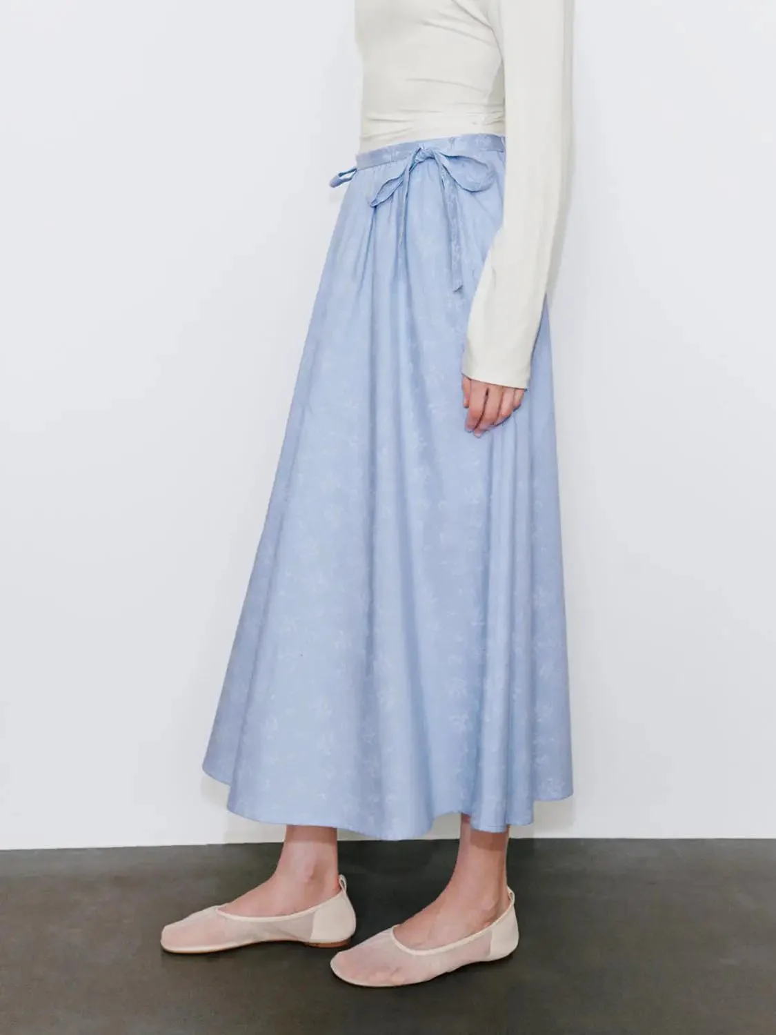 21932-cotton-striped-pleated-a-line-midi-skirt-3.webp Cotton Striped Pleated A Line Midi Skirt