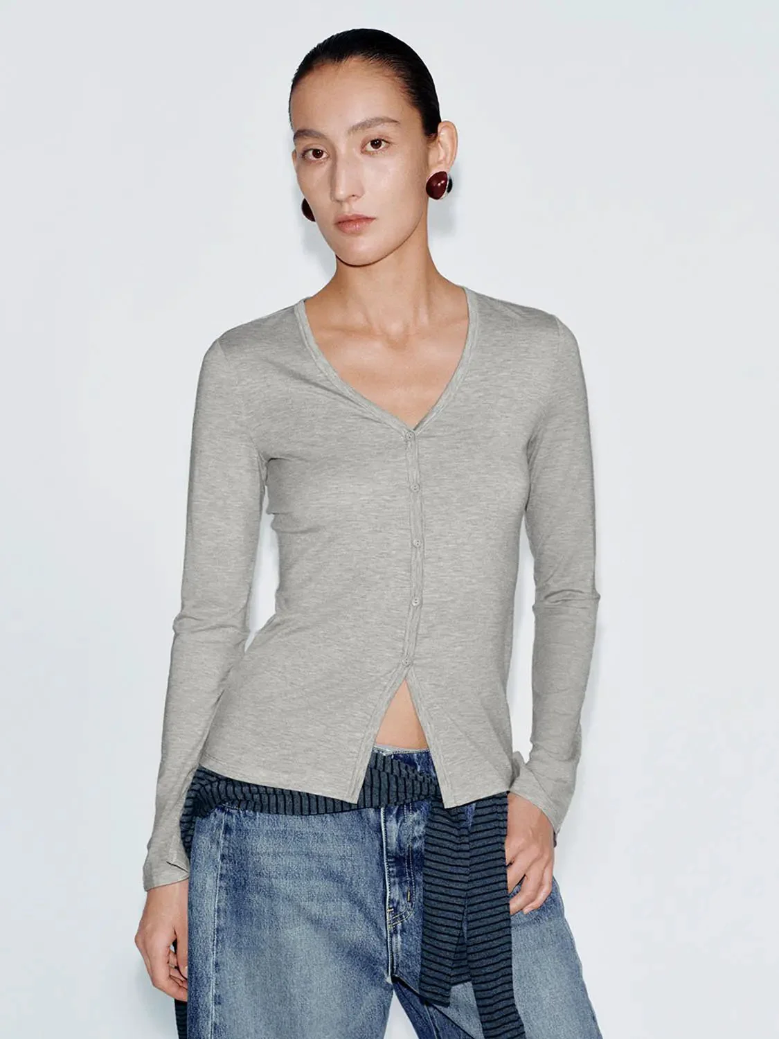 22000-v-neck-nipped-waist-button-up-jackets-17.webp V-Neck Nipped Waist Button Up Jackets