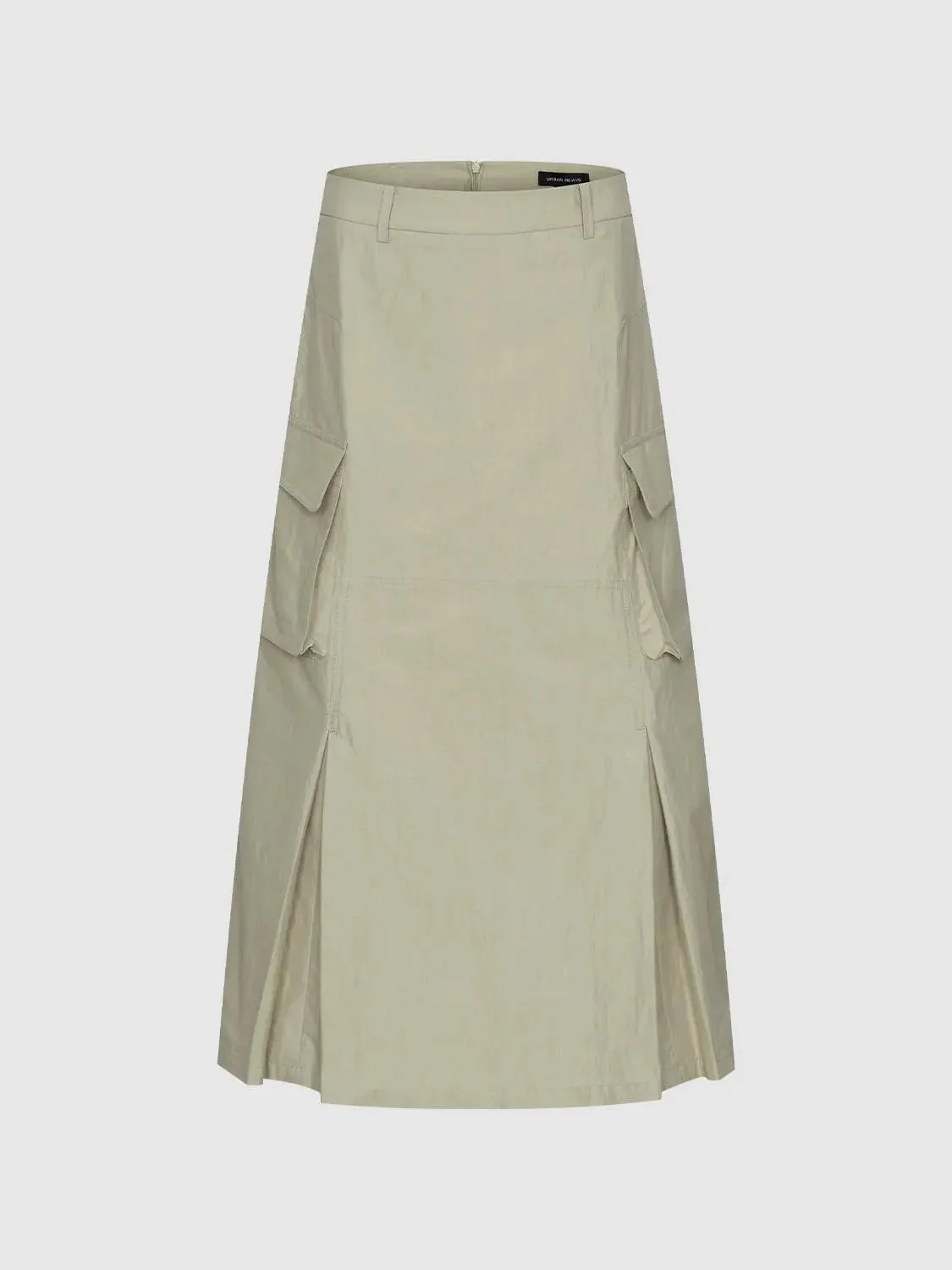 22011-flap-pocket-pleated-straight-midi-cargo-skirts-2.webp Flap Pocket Pleated Straight Midi Cargo Skirts