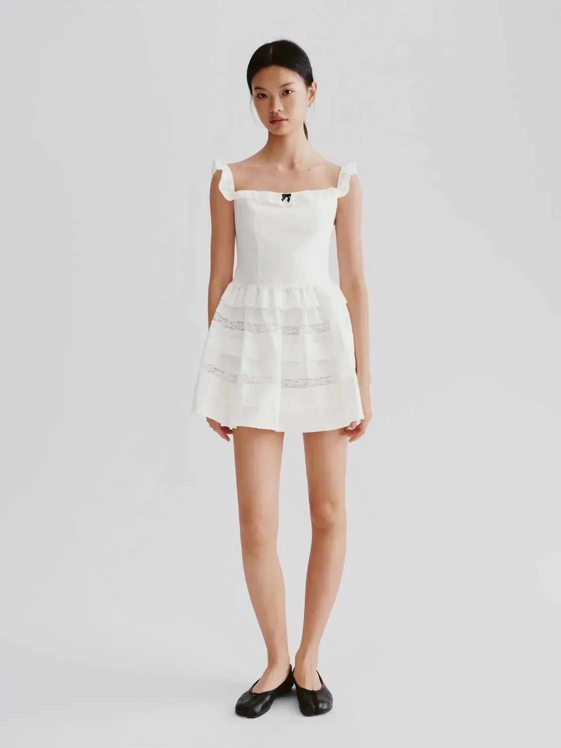 2204-cotton-blend-off-shoulder-tiered-lace-a-line-mini-dresses-4.webp Cotton Blend Off Shoulder Tiered Lace A-Line Mini Dresses