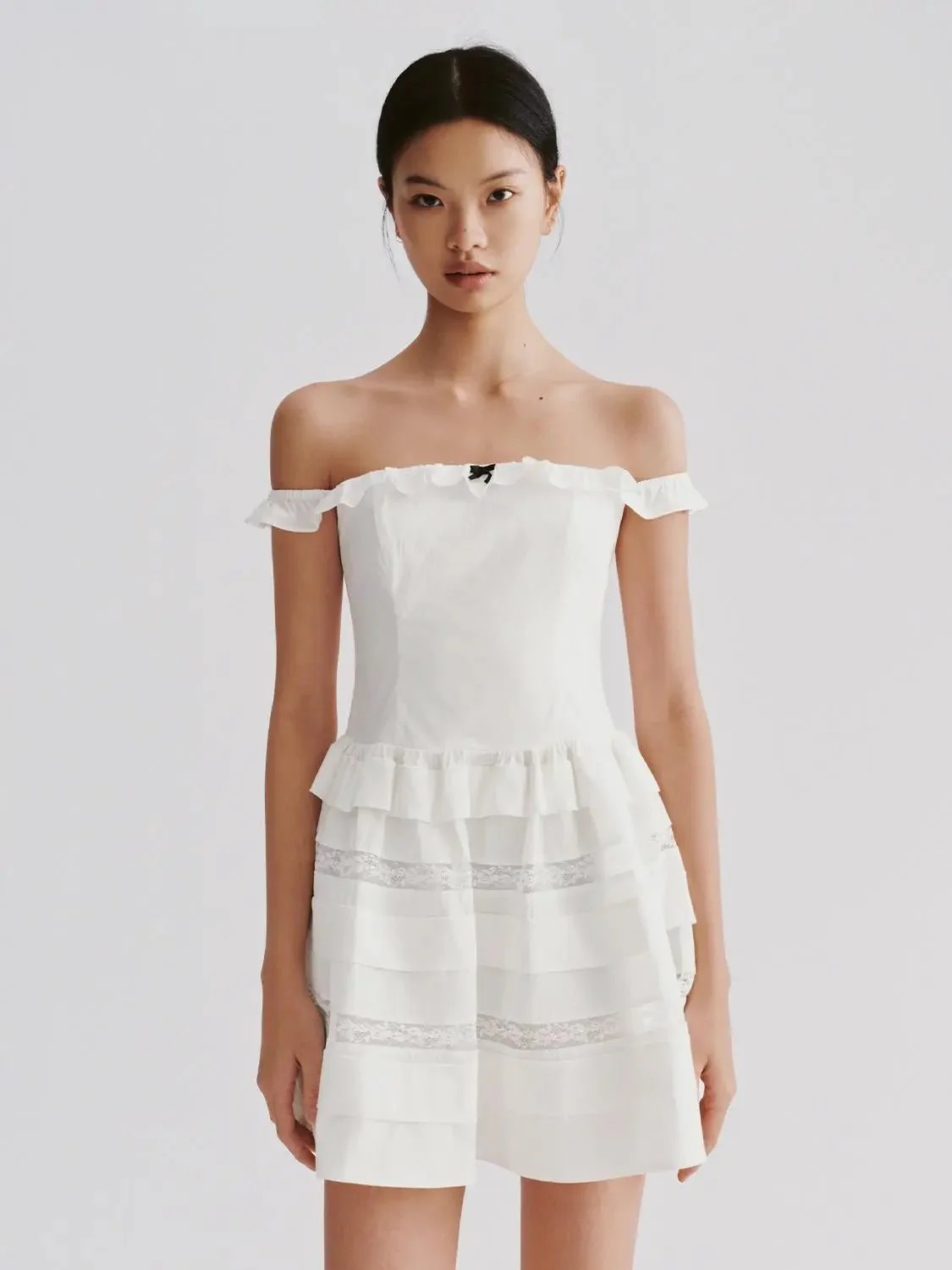 2204-cotton-blend-off-shoulder-tiered-lace-a-line-mini-dresses-9.webp Cotton Blend Off Shoulder Tiered Lace A-Line Mini Dresses