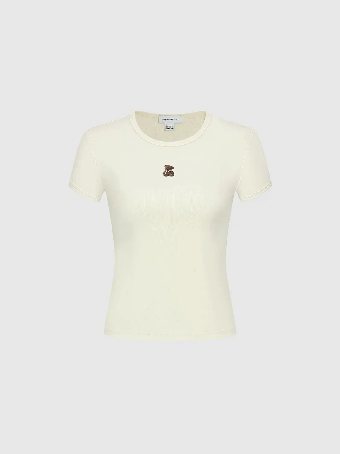 Cotton Stretch Skinny Fit Crew Neck T Shirts