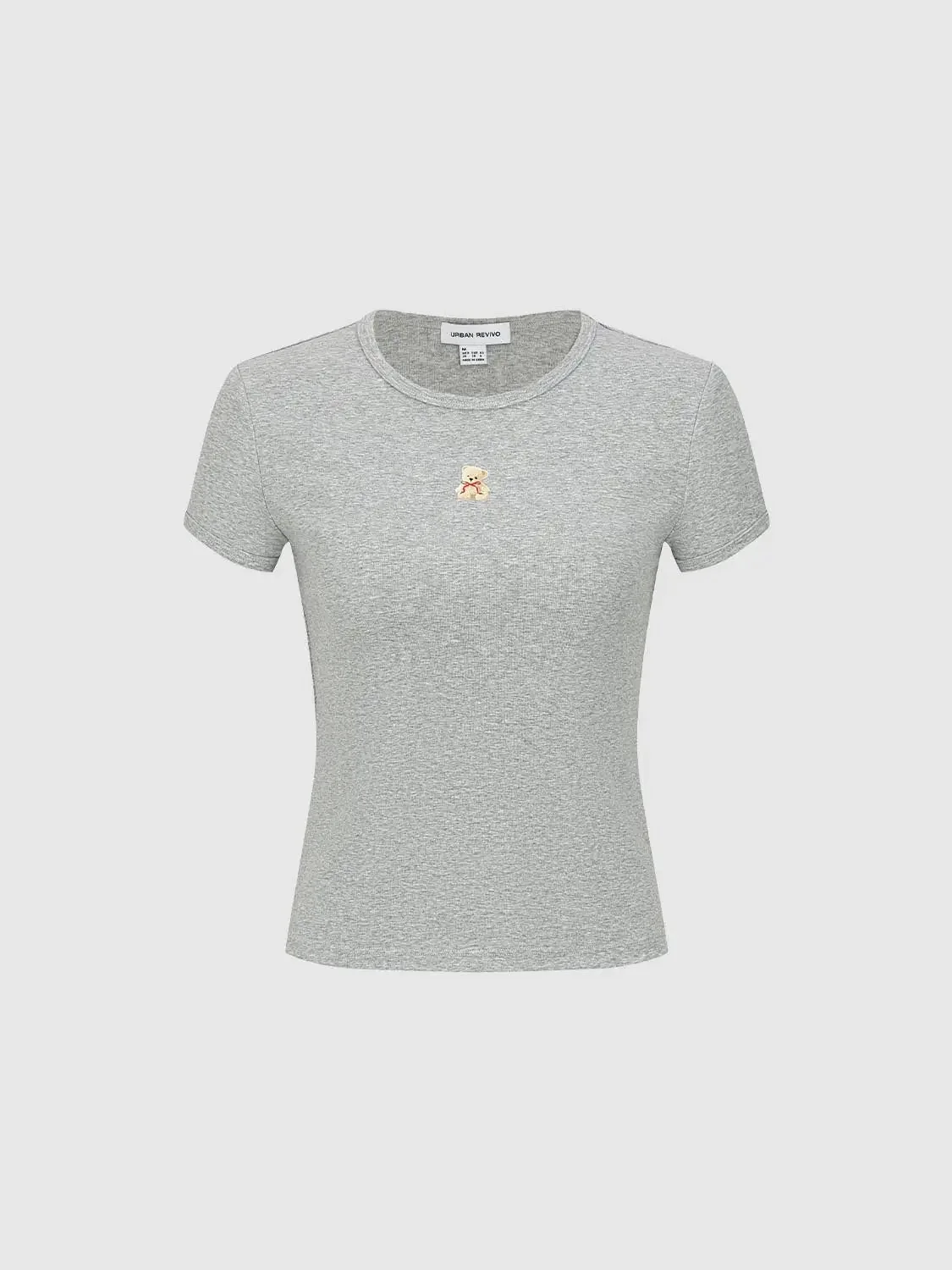 Cotton Stretch Skinny Fit Crew Neck T Shirts