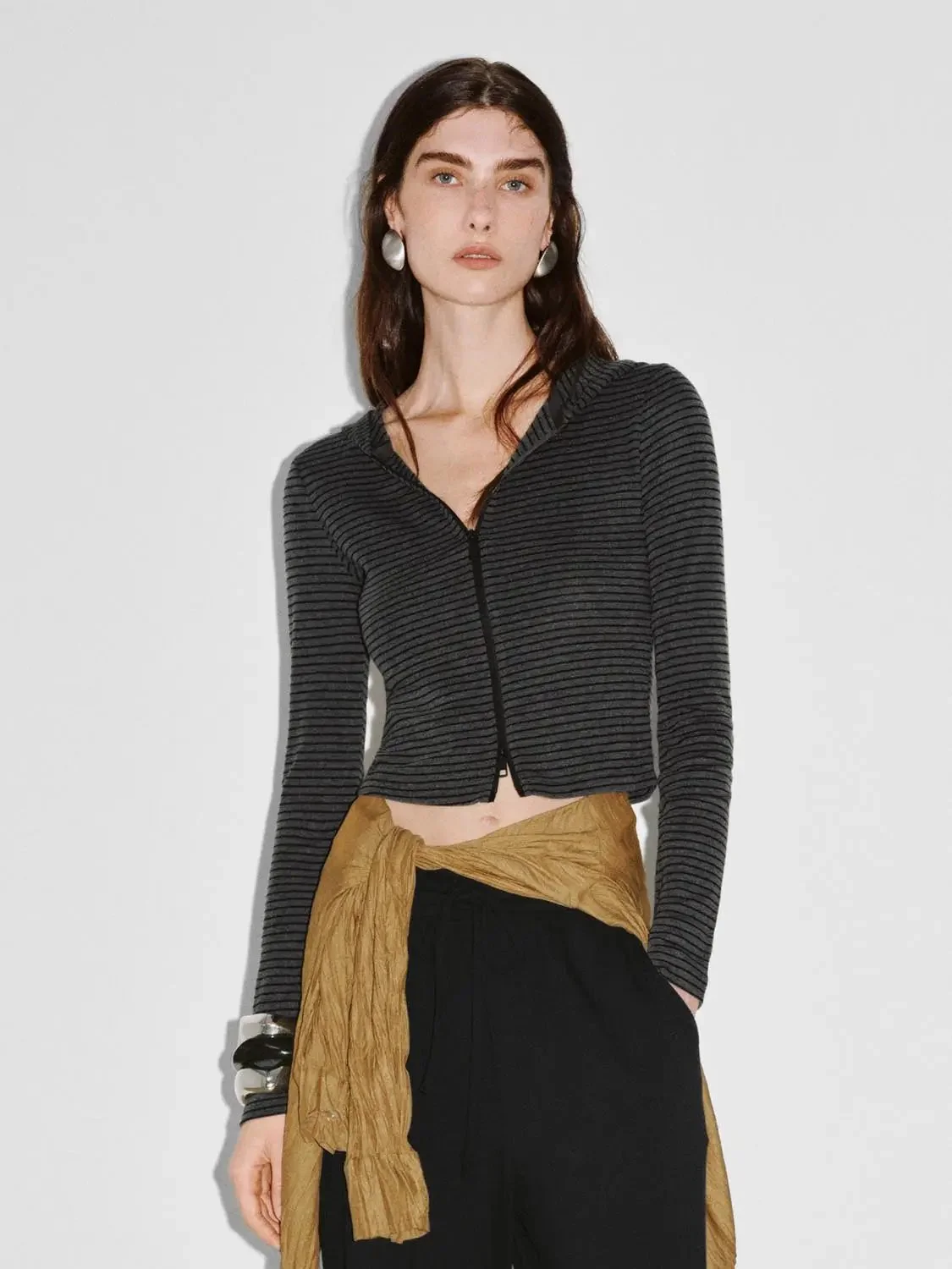 22076-striped-cropped-hooded-two-way-zip-skinny-fit-jackets-1.webp Striped Cropped Hooded Two Way Zip Skinny Fit Jackets