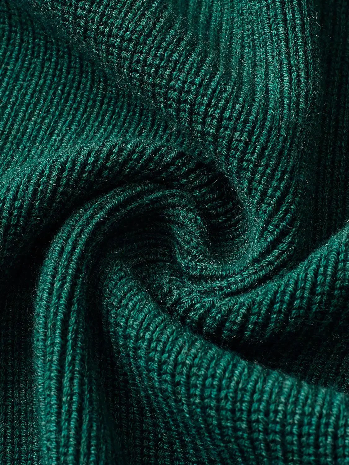 Mock Neck Zip Detail Knitted Cardigan