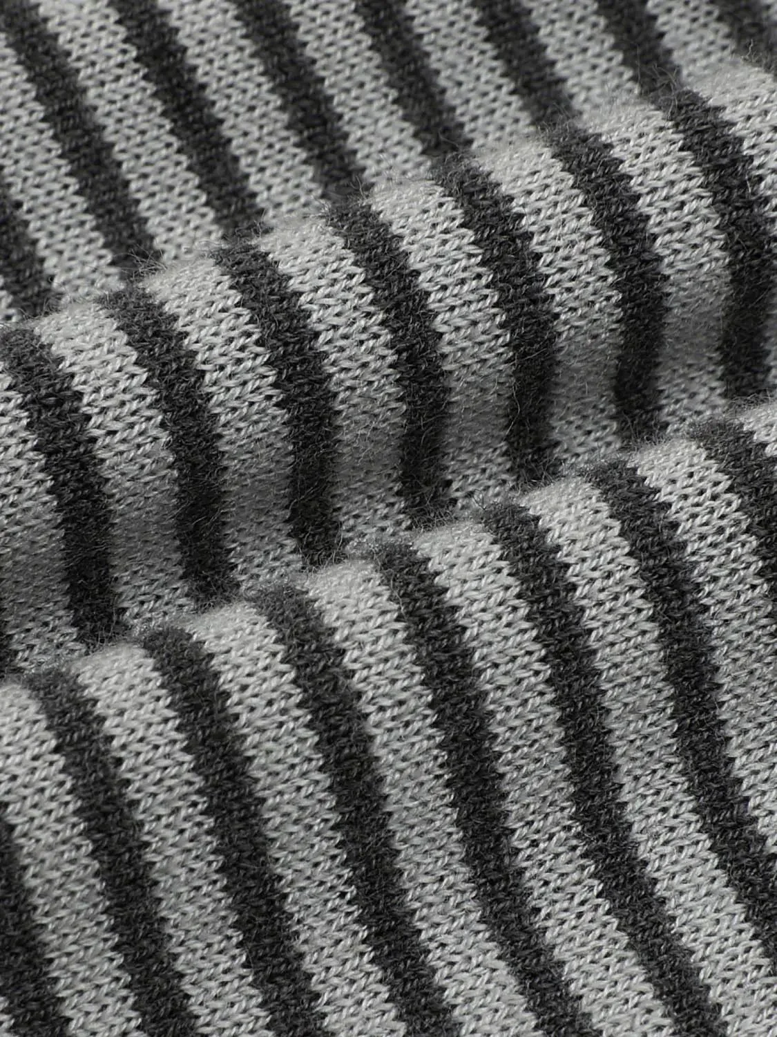 Crew Neck Embroidered Striped Tie Detail Knitted Cardigans