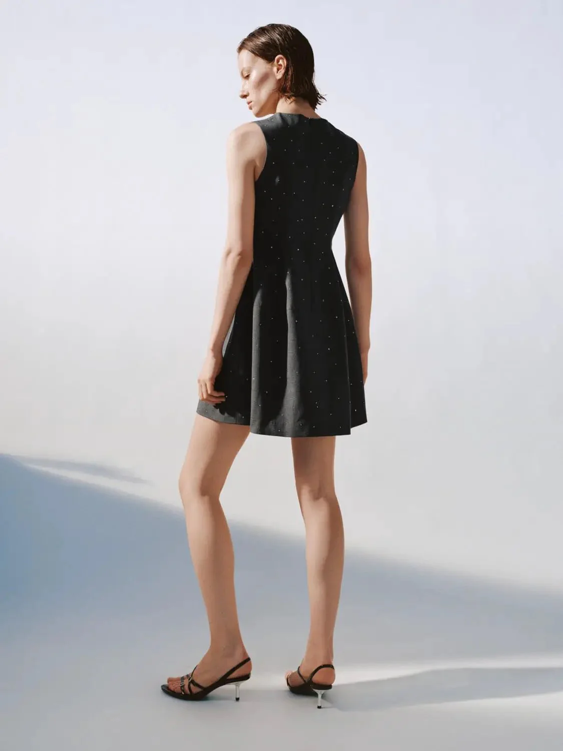 2222-polyester-viscose-elastane-shell-a-line-mini-dresses-6.webp Polyester Viscose Elastane Shell A-Line Mini Dresses
