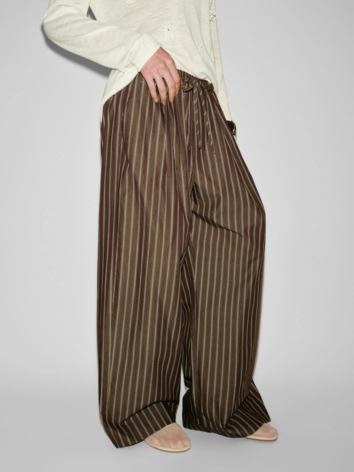 22294-cotton-contrast-striped-pull-on-wide-leg-pants-3.webp Cotton Contrast Striped Pull On Wide Leg Pants