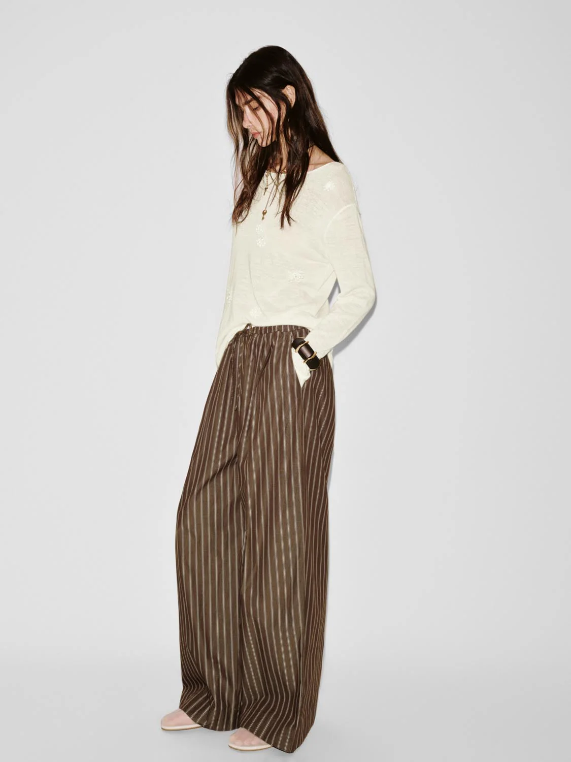 22294-cotton-contrast-striped-pull-on-wide-leg-pants-6.webp Cotton Contrast Striped Pull On Wide Leg Pants