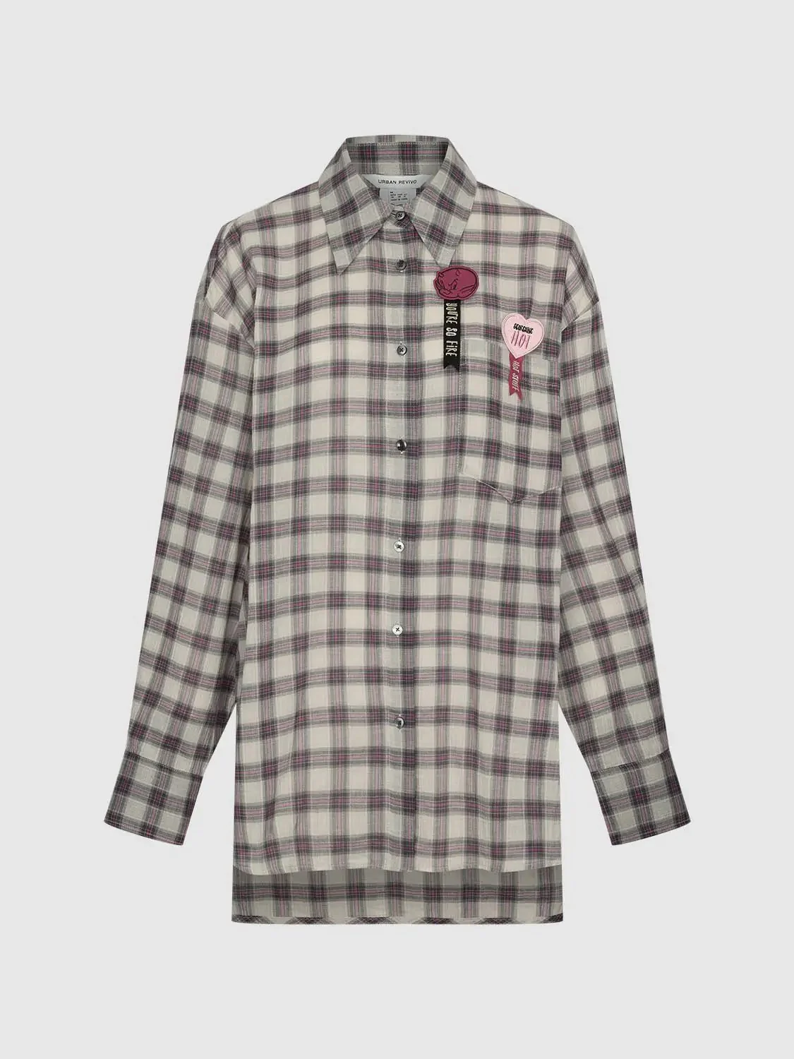 22316-cotton-plaid-embroidered-patches-shirt-7.webp Cotton Plaid Embroidered Patches Shirt