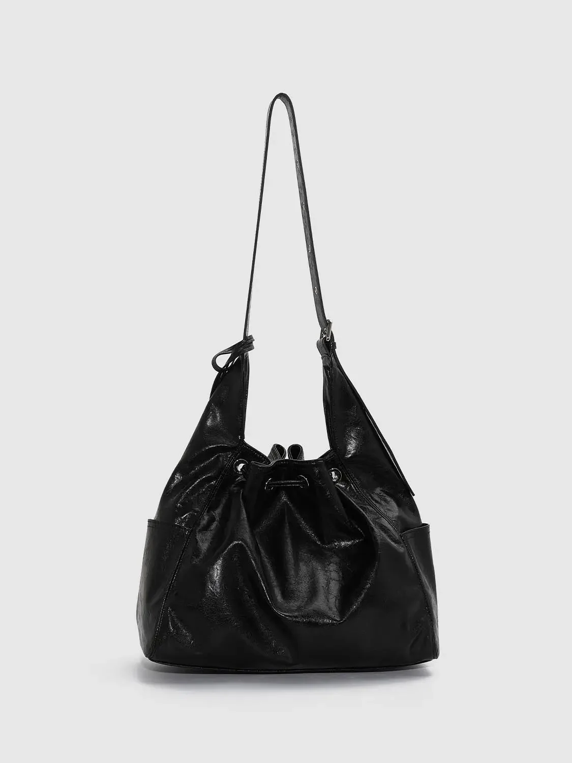 22322-faux-leather-string-detail-shoulder-bags-2.webp Faux Leather String Detail Shoulder Bags