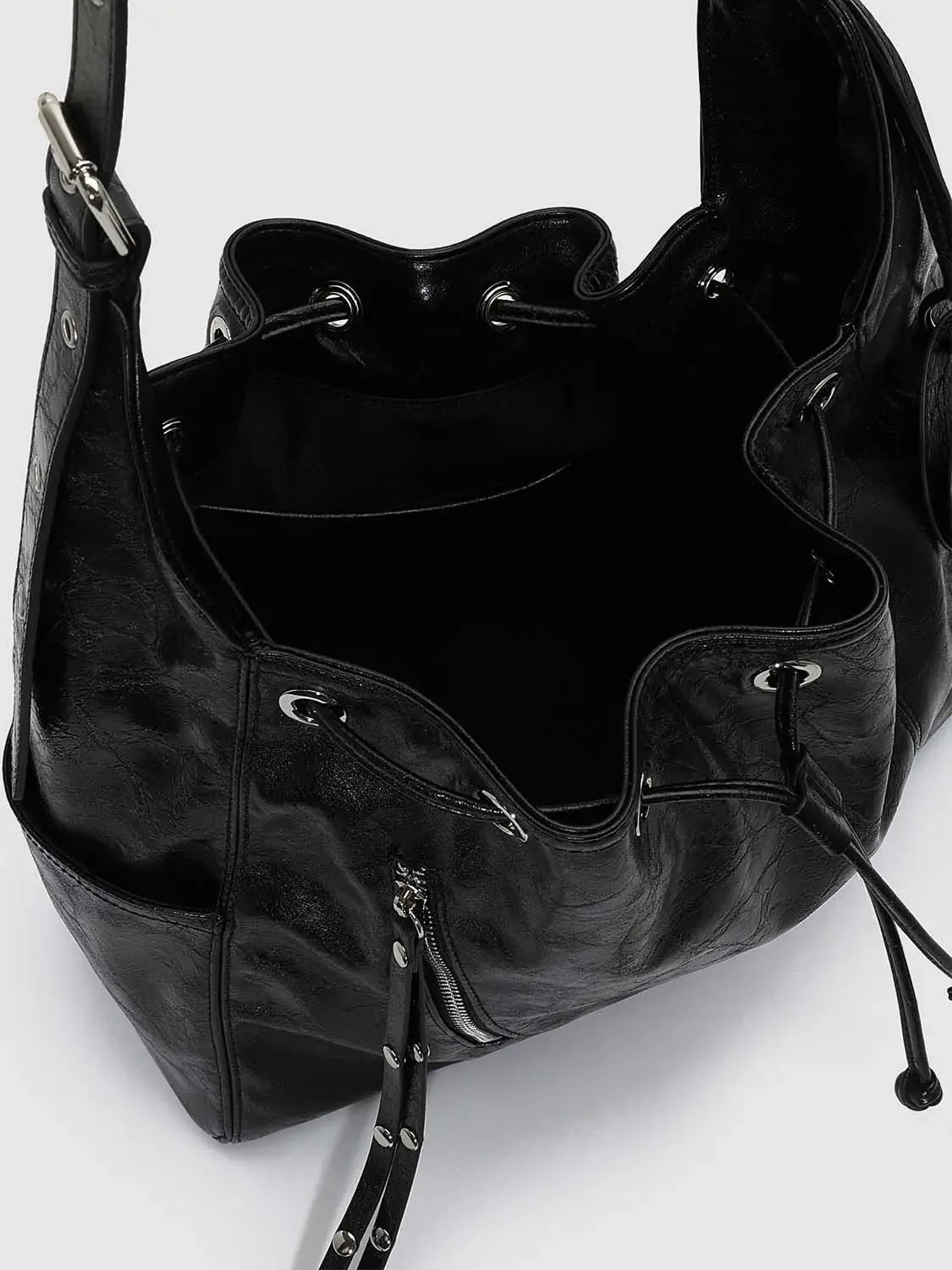 22322-faux-leather-string-detail-shoulder-bags-4.webp Faux Leather String Detail Shoulder Bags