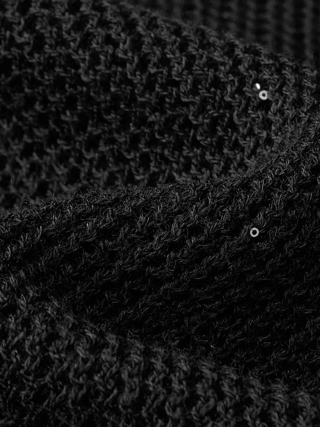 Crew Neck Long Sleeve Knitted T-Shirts