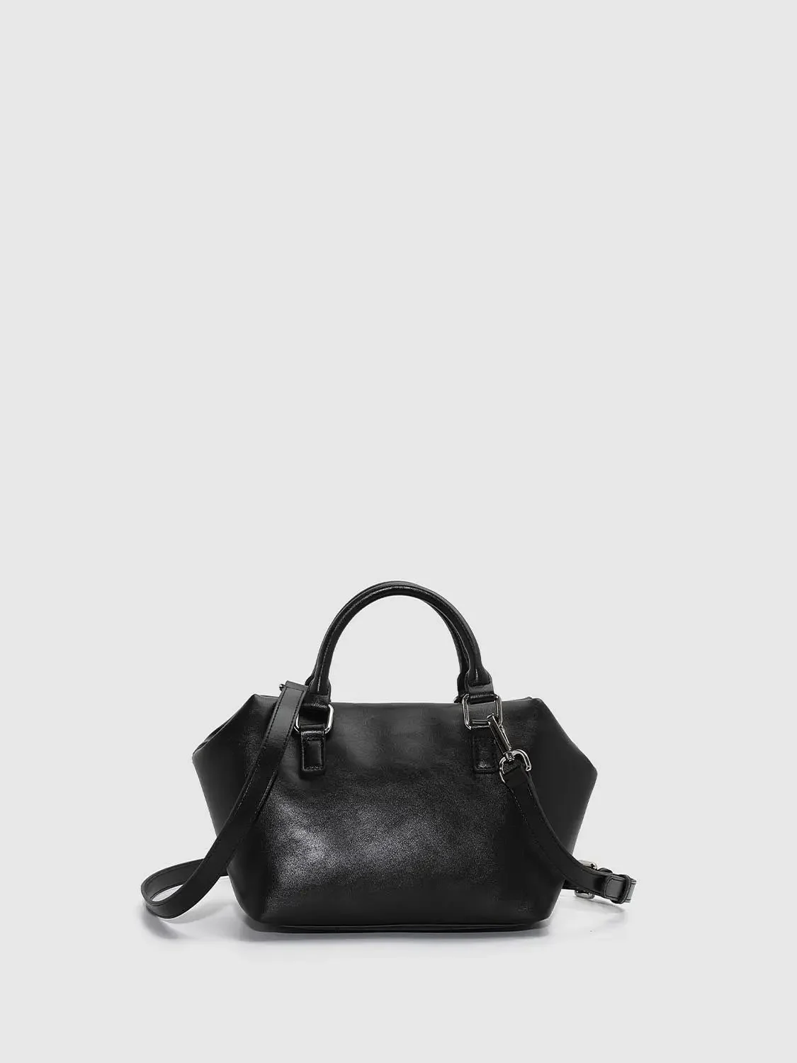 Faux Leather Multi-Pocket Handle Shoulder Bags