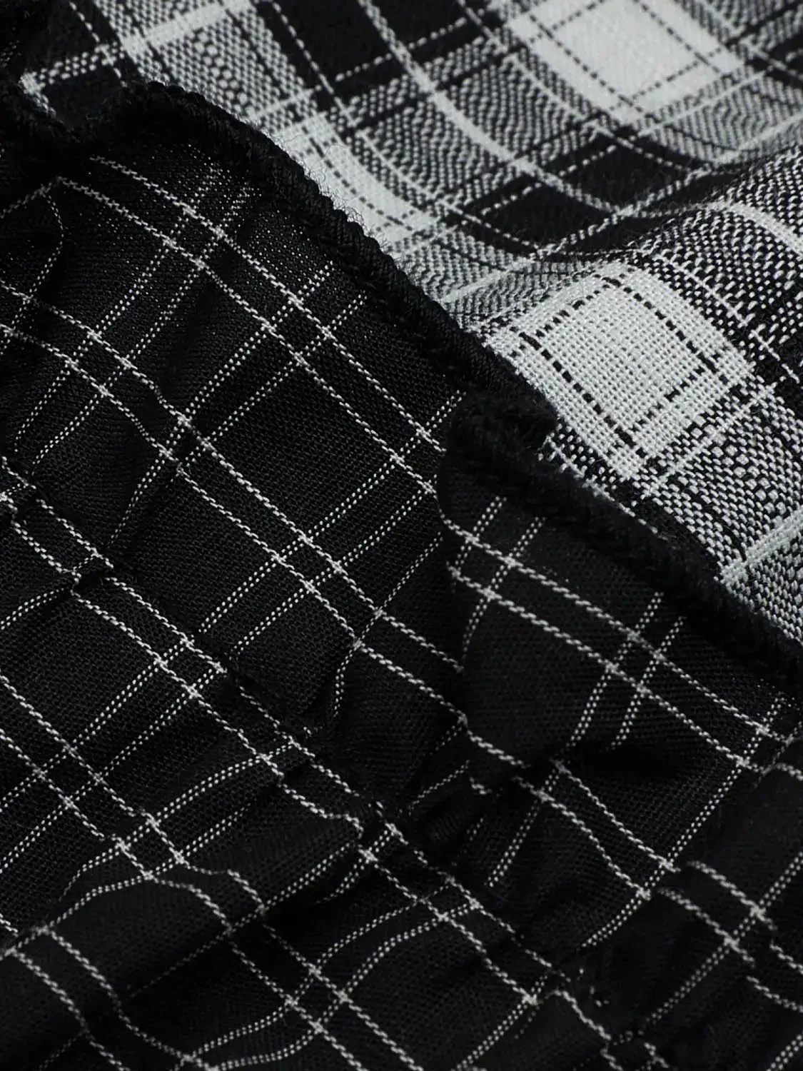 22397-drawstring-pull-on-contrast-check-tiered-a-line-midi-skirts-8.webp Drawstring Pull On Contrast Check Tiered A-Line Midi Skirts