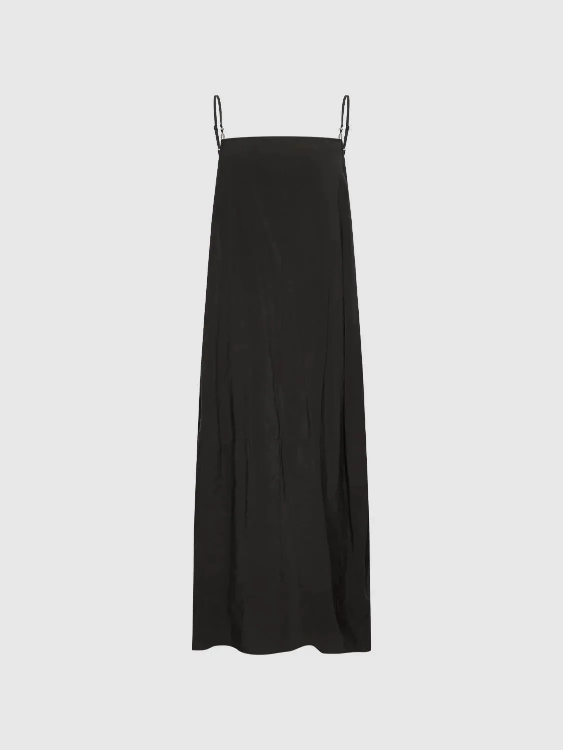 Strappy Balloon Modal Blend Elegant Midi Dress
