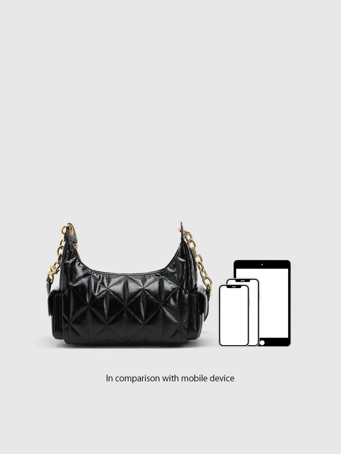 22530-faux-leather-chain-detail-shoulder-crossbody-bags-7.webp Faux Leather Chain Detail Shoulder Crossbody Bags