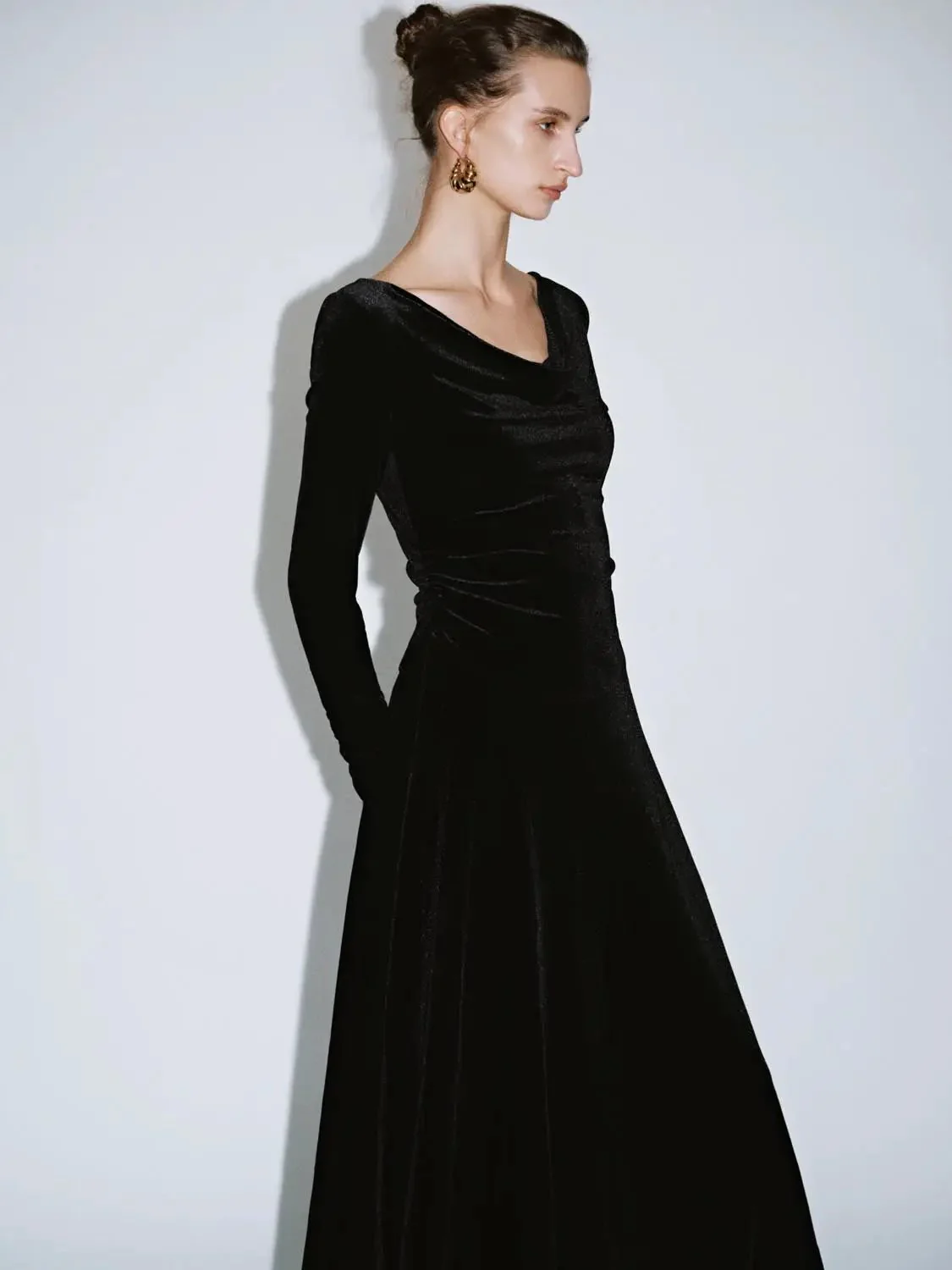 2268-velvet-effect-a-line-maxi-with-cowl-neck-dresses-2.webp Velvet-Effect A-Line Maxi With Cowl Neck Dresses