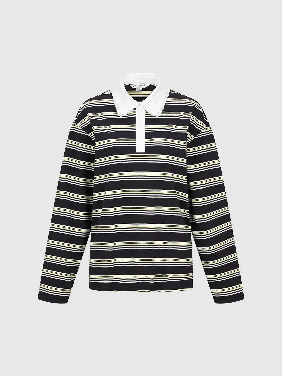 22700-lace-trim-collar-striped-cotton-t-shirts-7.webp Lace Trim Collar Striped Cotton T Shirts