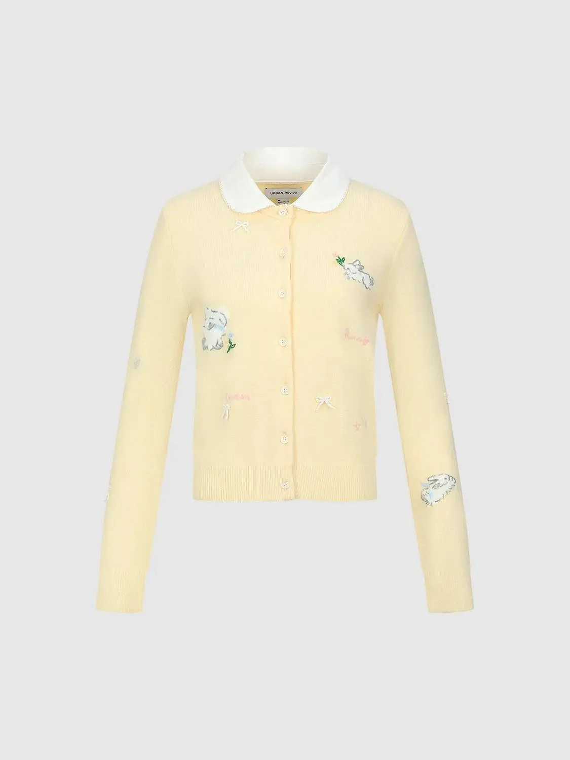 22808-yellow-xs-yellow-xs-variation-1.webp Contrast Collared Intarsia Knitted Cardigans