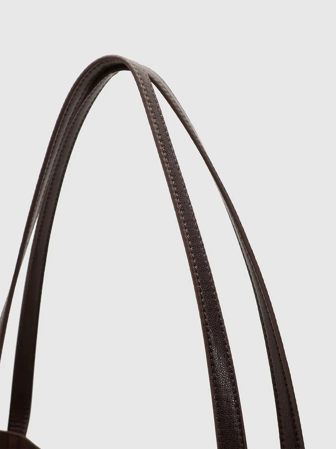 Faux Leather Chain Detail Bucket Shoulder Bags