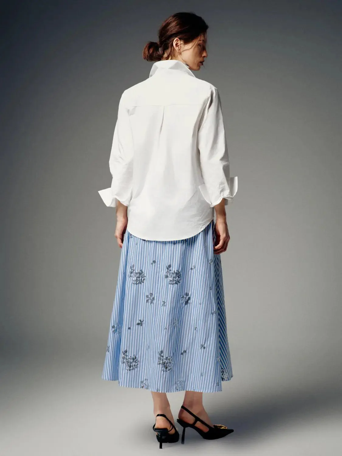 22955-cotton-sequin-detail-a-line-blue-stripe-floral-skirts-6.webp Cotton Sequin Detail A-Line Blue Stripe Floral Skirts