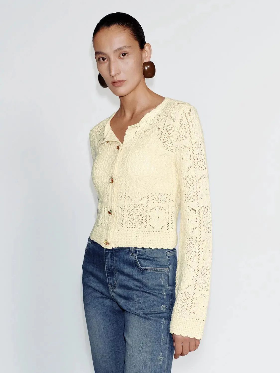23005-crew-neck-open-knitted-cardigans-1.webp Crew Neck Open Knitted Cardigans