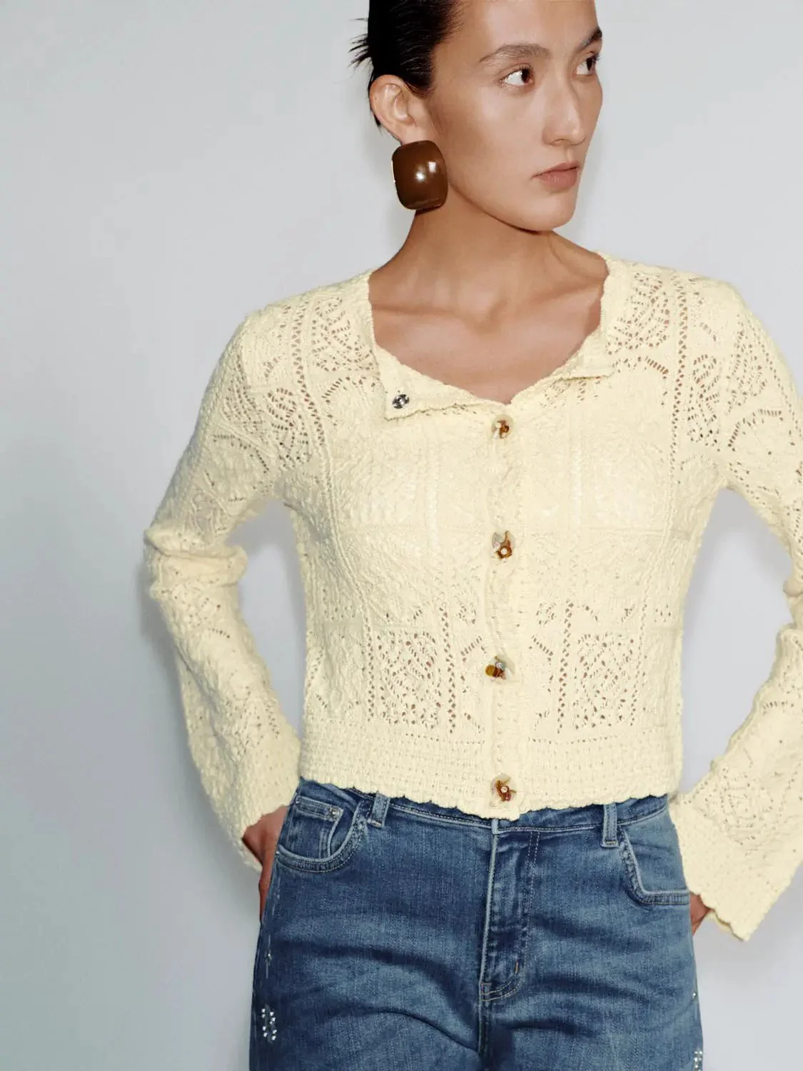 23005-crew-neck-open-knitted-cardigans-2.webp Crew Neck Open Knitted Cardigans