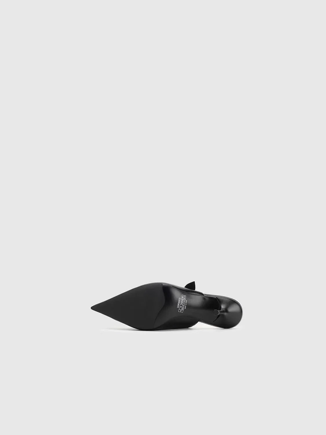 Point-Toe Heeled Slippers