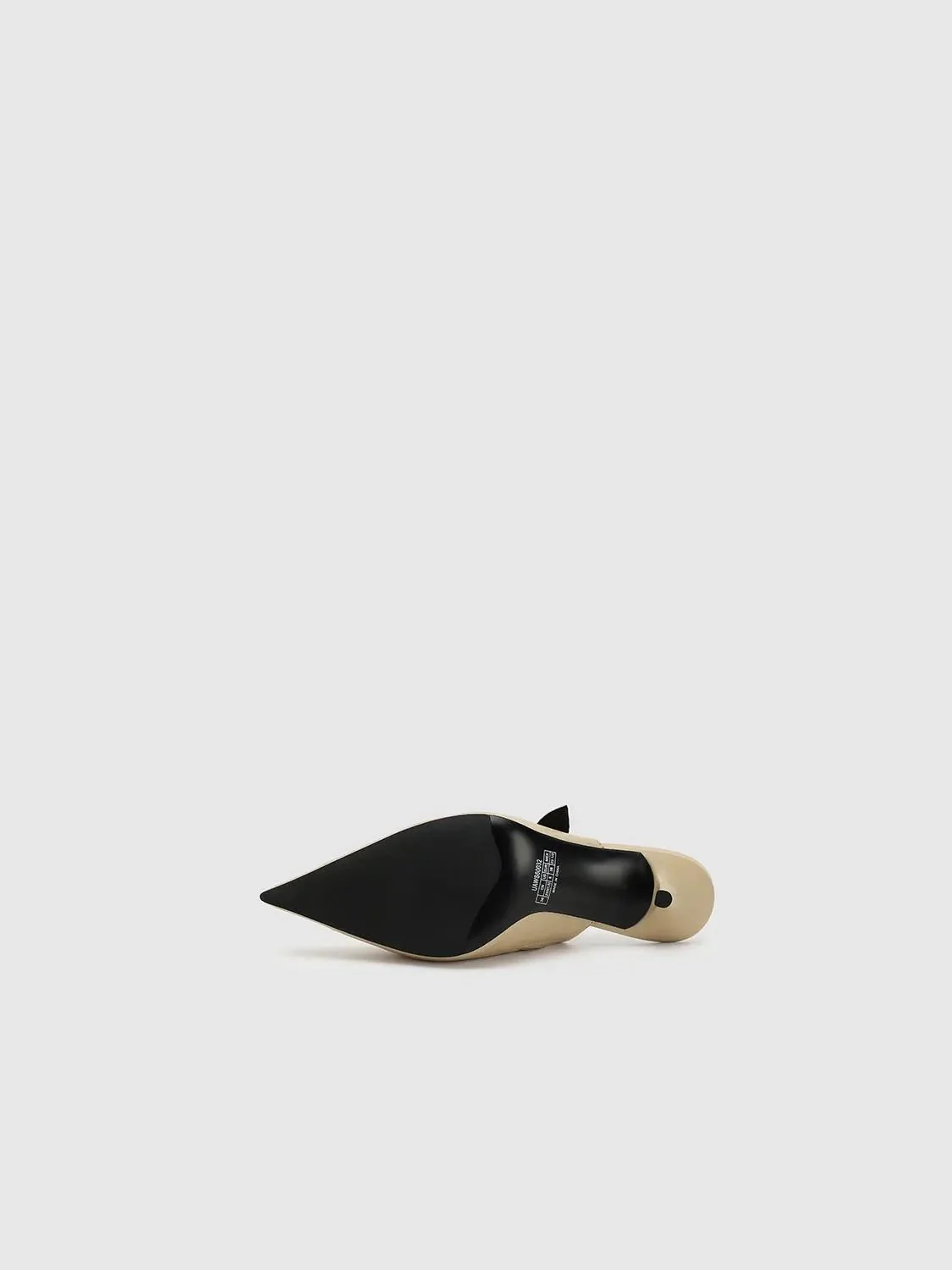 Point-Toe Heeled Slippers
