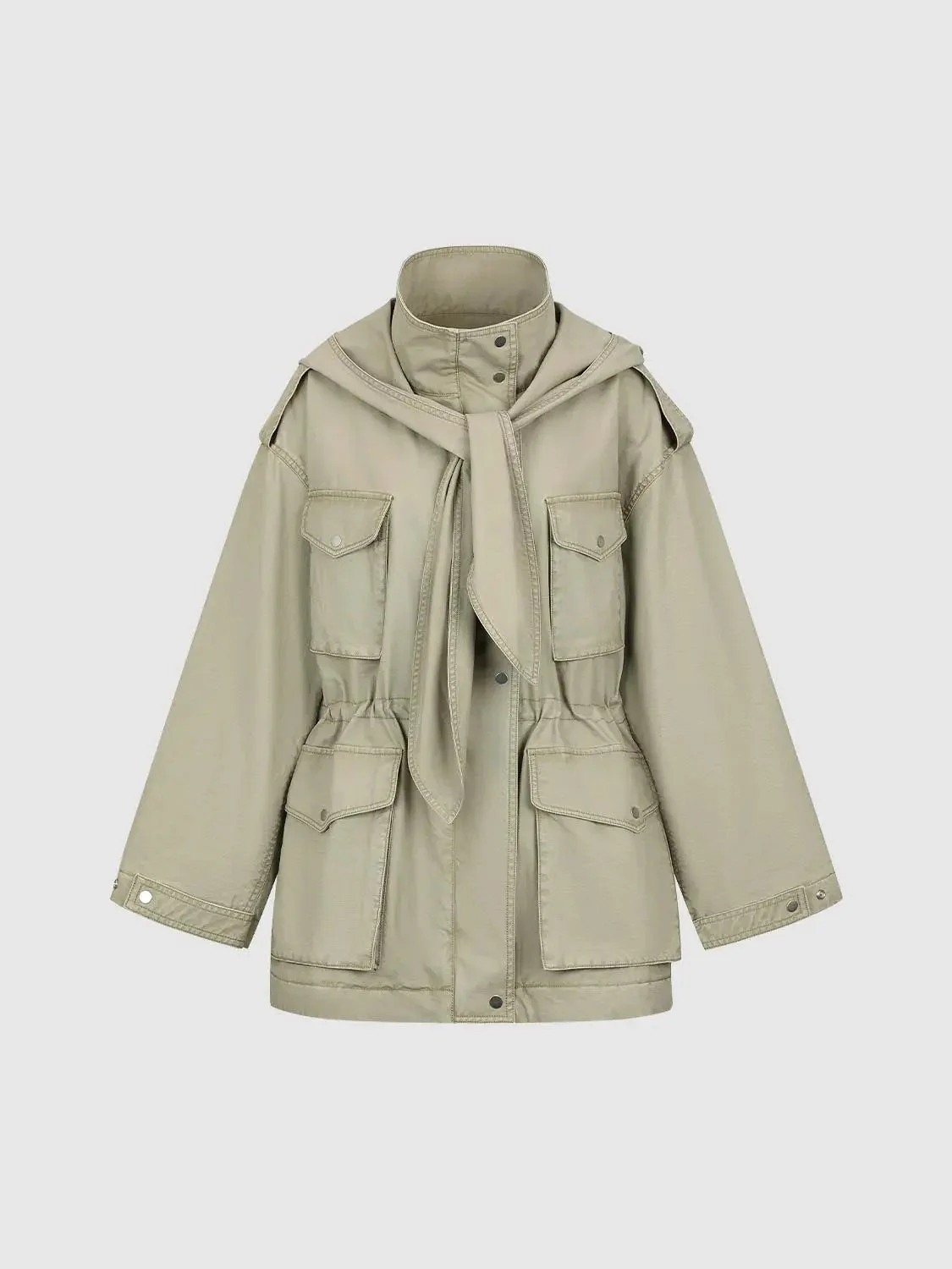 23070-mock-neck-hooded-scarf-detail-cargo-jackets-1.webp Mock Neck Hooded Scarf Detail Cargo Jackets