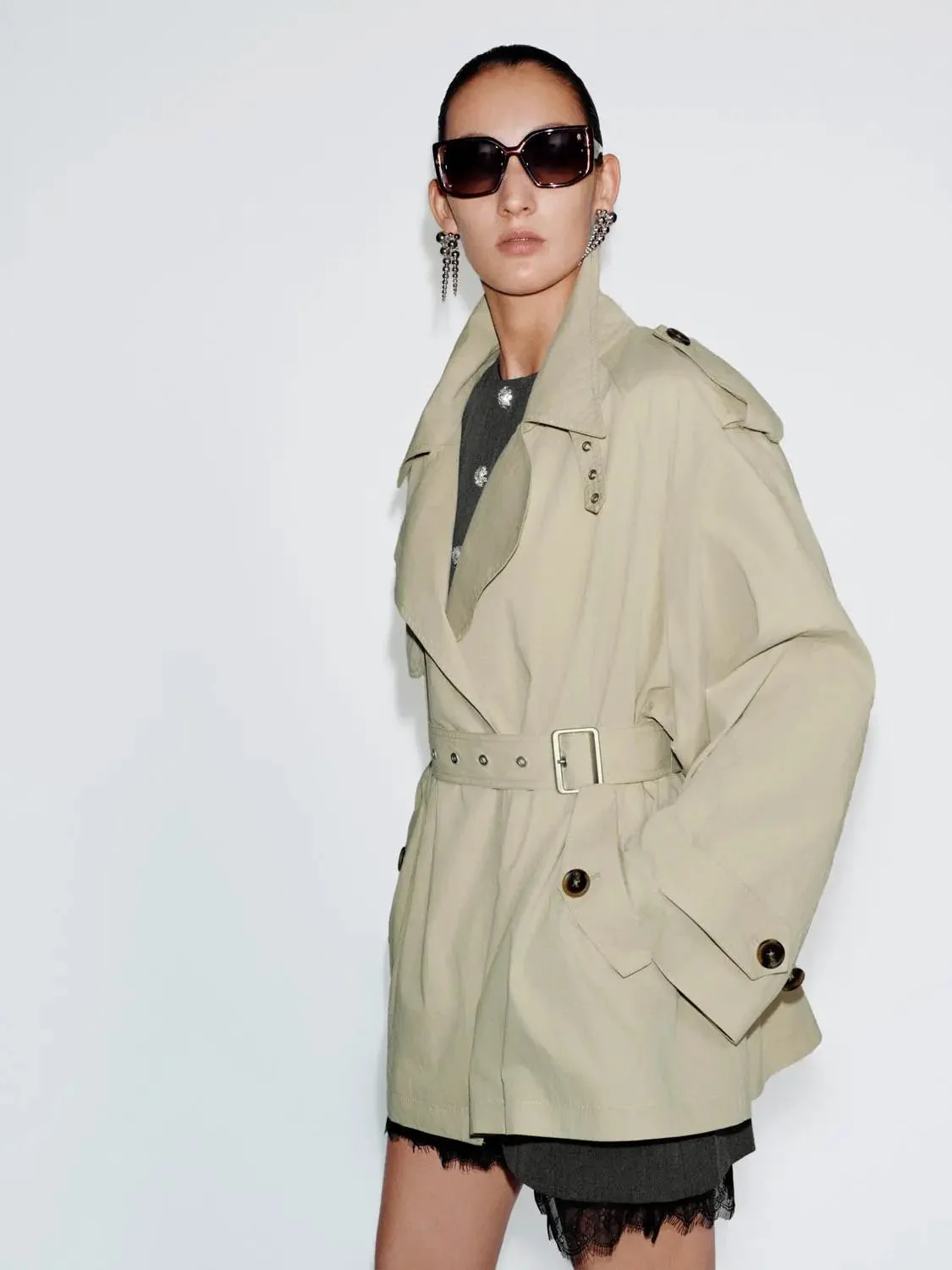 Lapelled Belted Jackets
