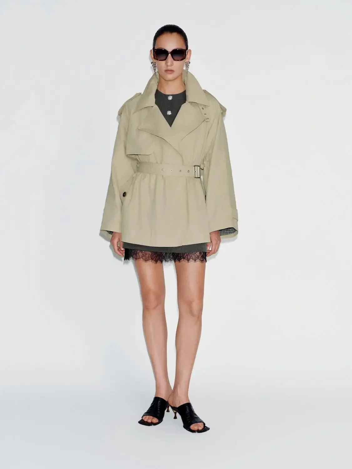Lapelled Belted Jackets