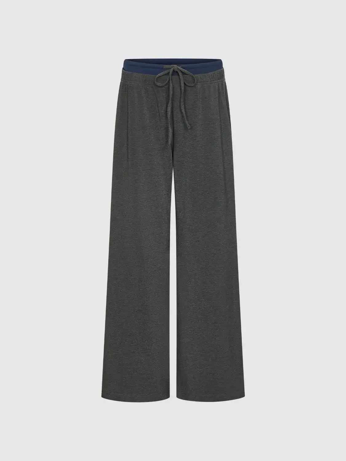 Drawstring Pull On Wide Leg Pants