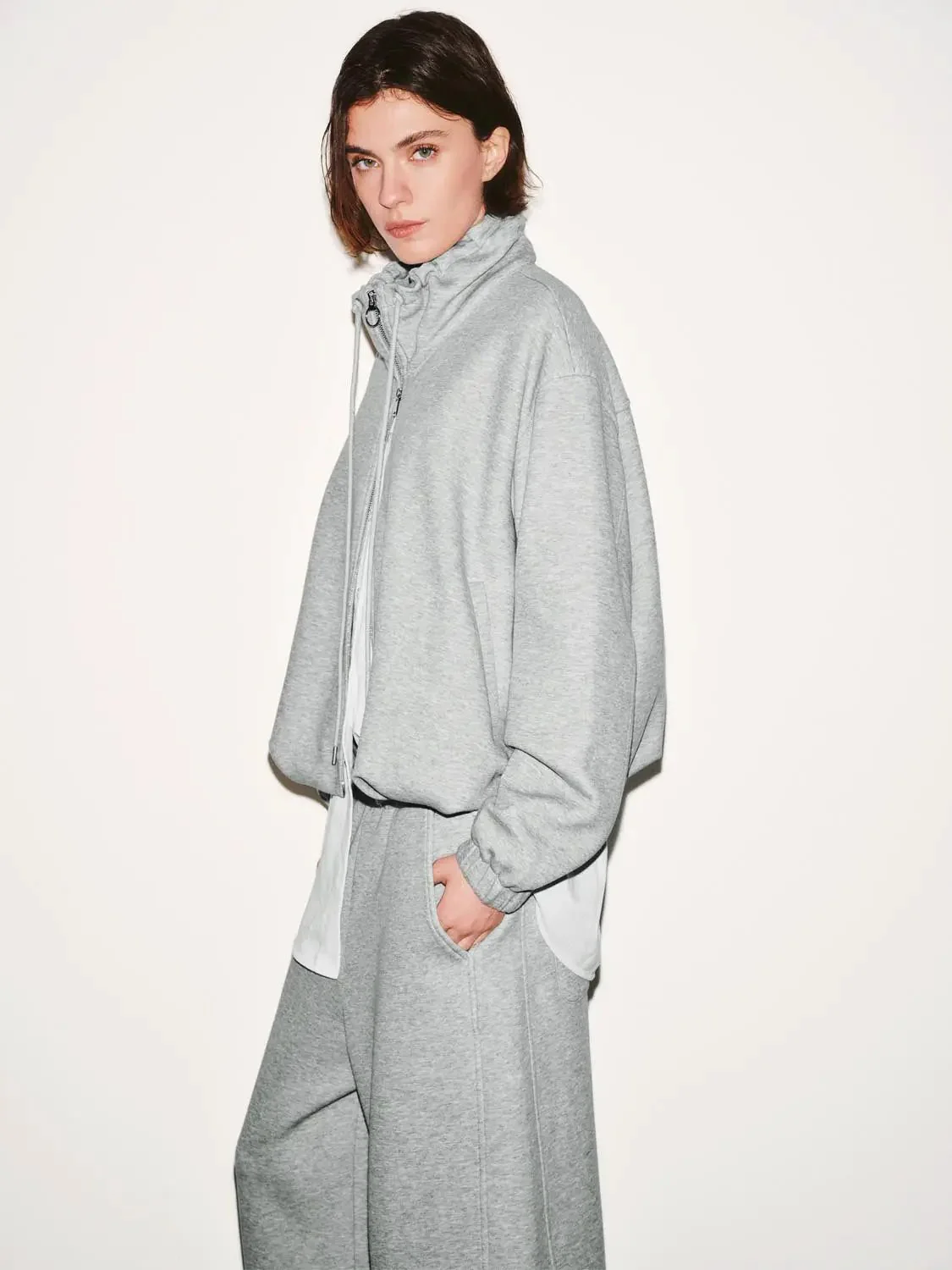 23187-collared-drawstring-bubble-hem-jackets-2.webp Collared Drawstring Bubble Hem Jackets