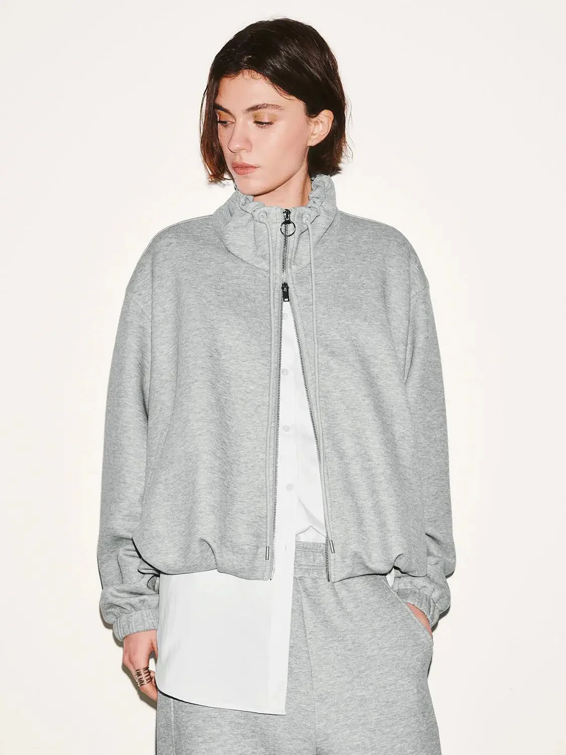 23187-collared-drawstring-bubble-hem-jackets-9.webp Collared Drawstring Bubble Hem Jackets