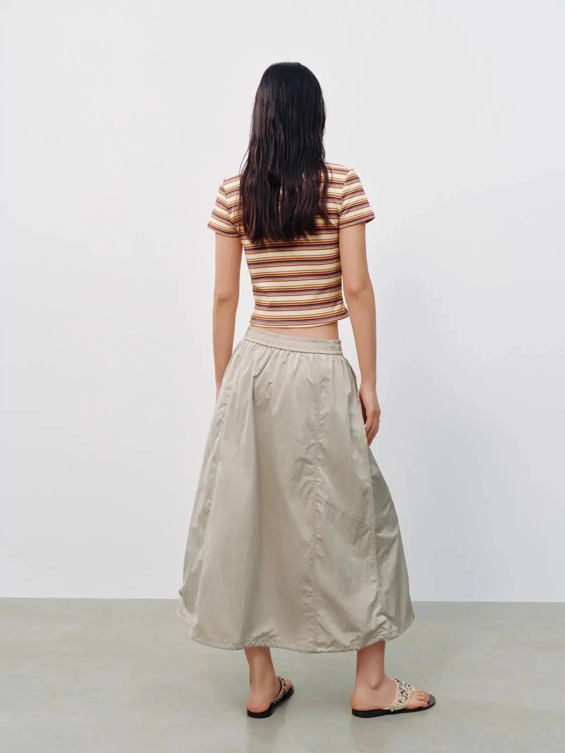 Pull On A-Line Midi Skirts