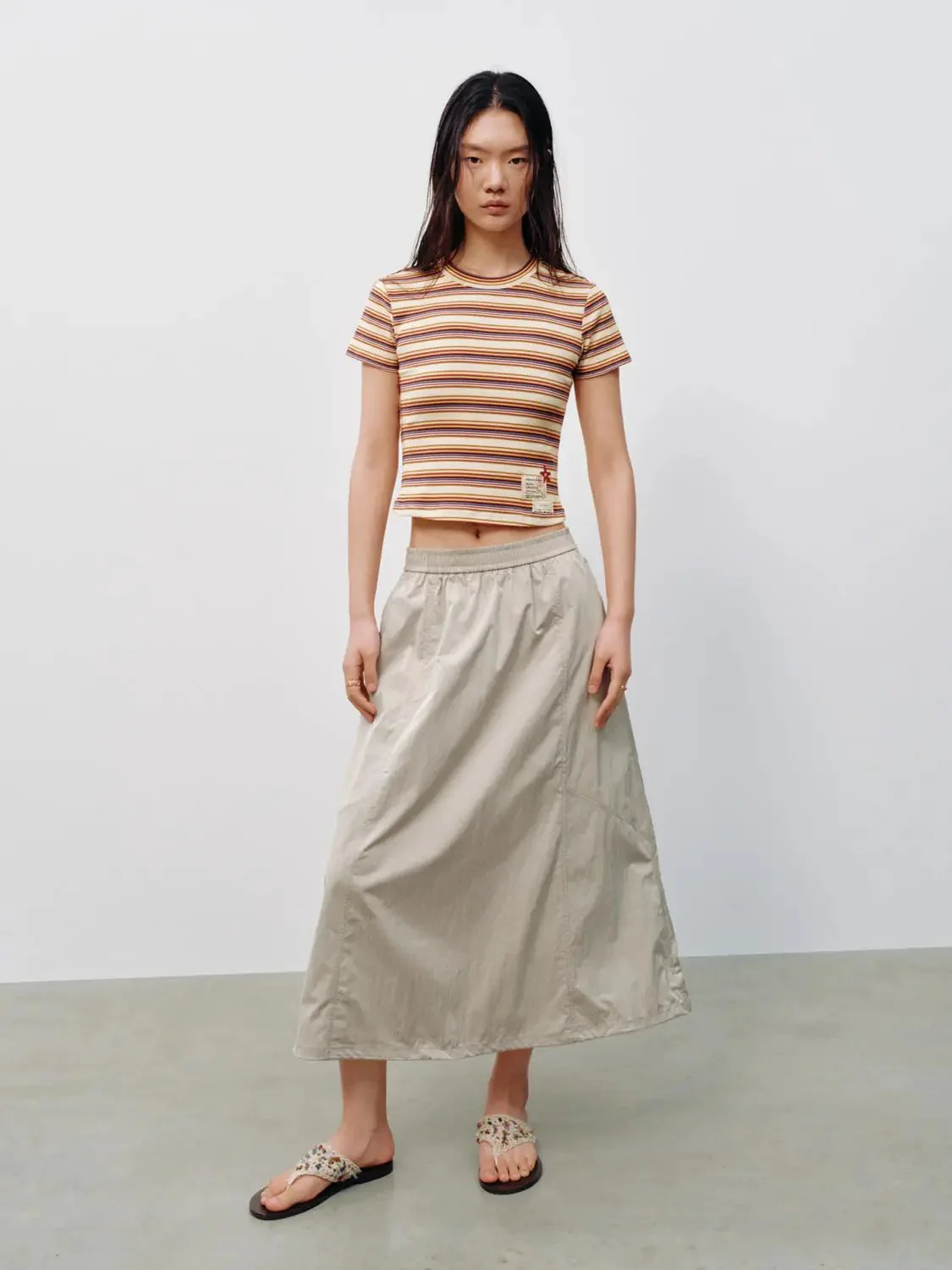 Pull On A-Line Midi Skirts