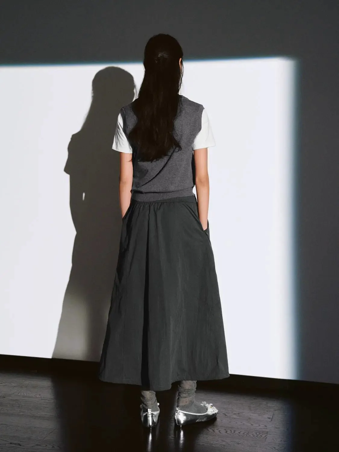 Pull On A-Line Midi Skirts