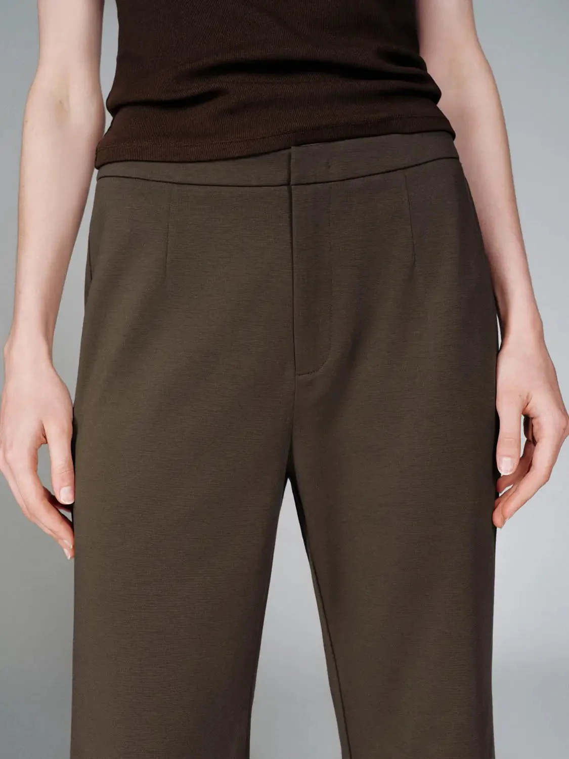 Pull On Tailored Flare Leg Pants