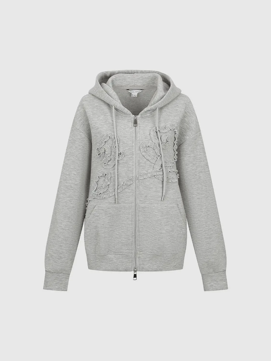 23260-ruffle-detail-drawstring-hooded-jackets-4.webp Ruffle Detail Drawstring Hooded Jackets