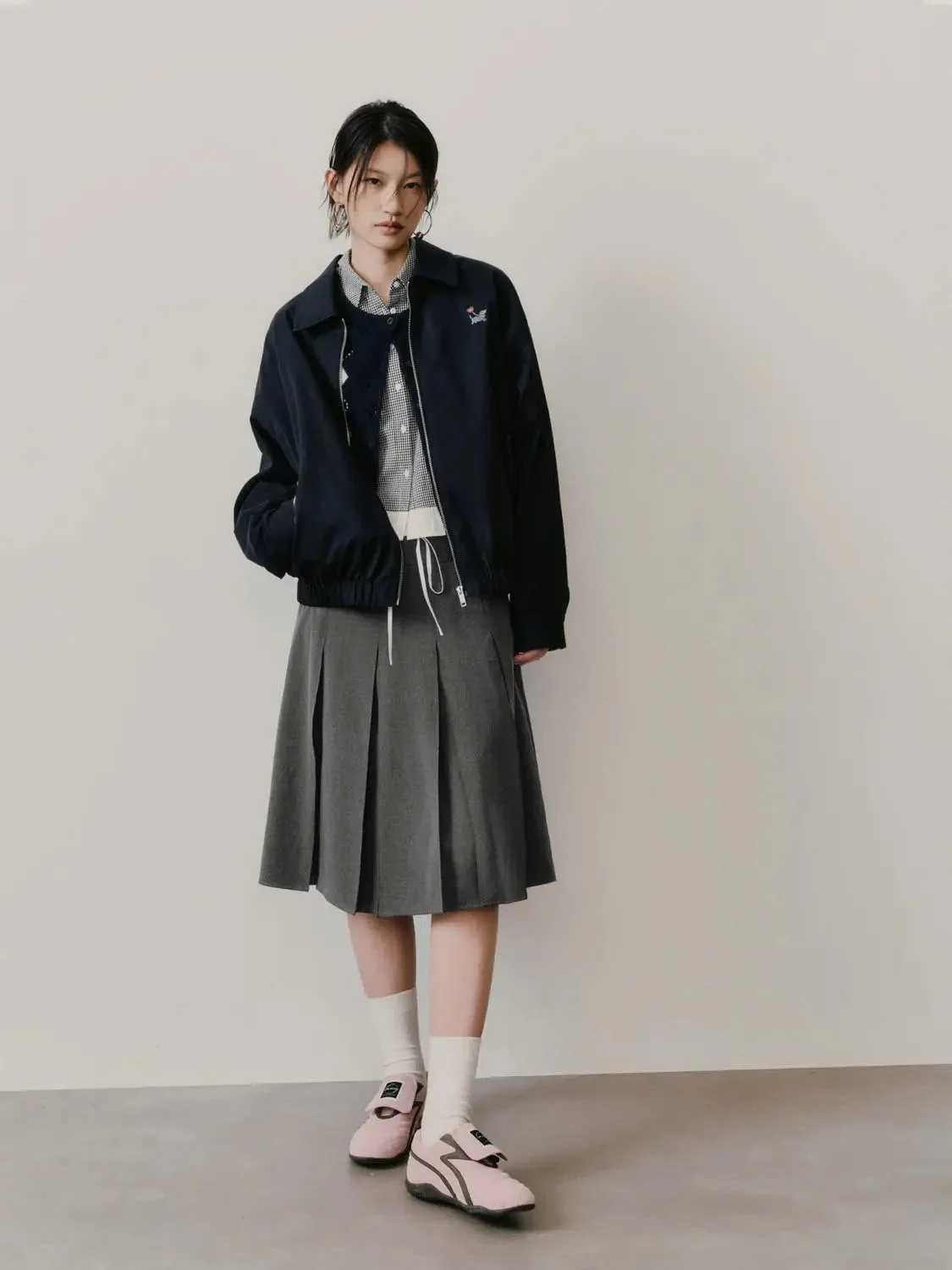 Embroidered Zip Up Jackets