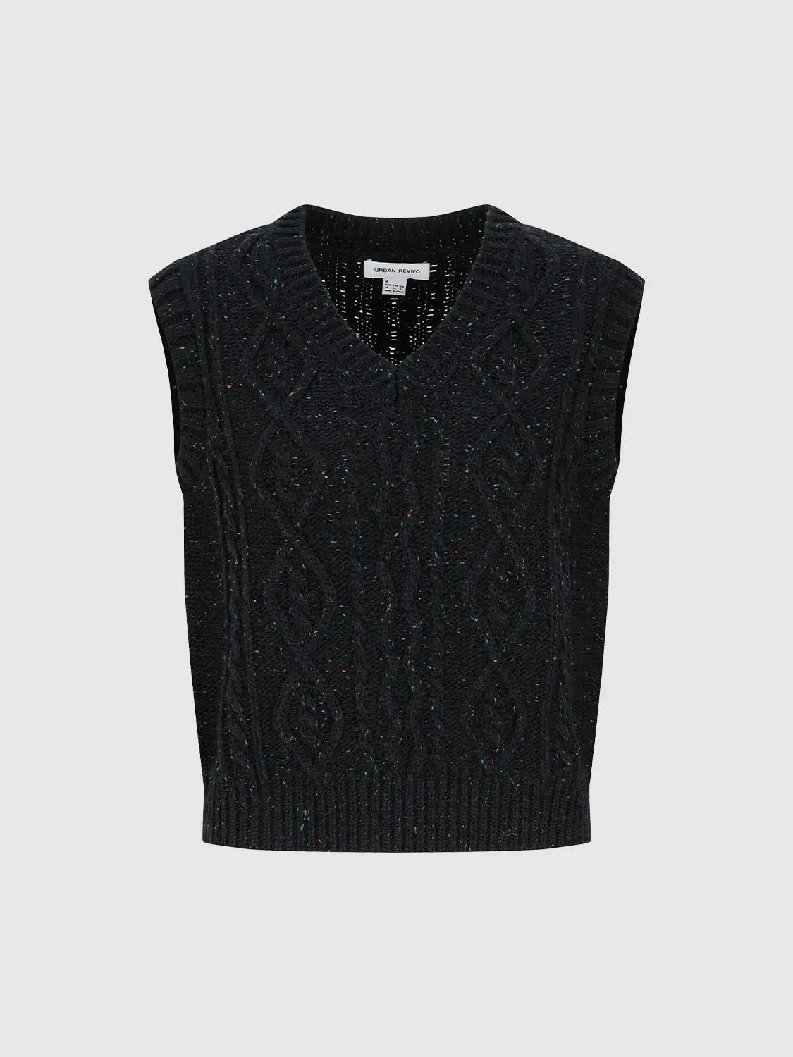 23408-blue-xxs-blue-xxs-variation-1.webp V-Neck Sleeveless Cable Knitted T-Shirts