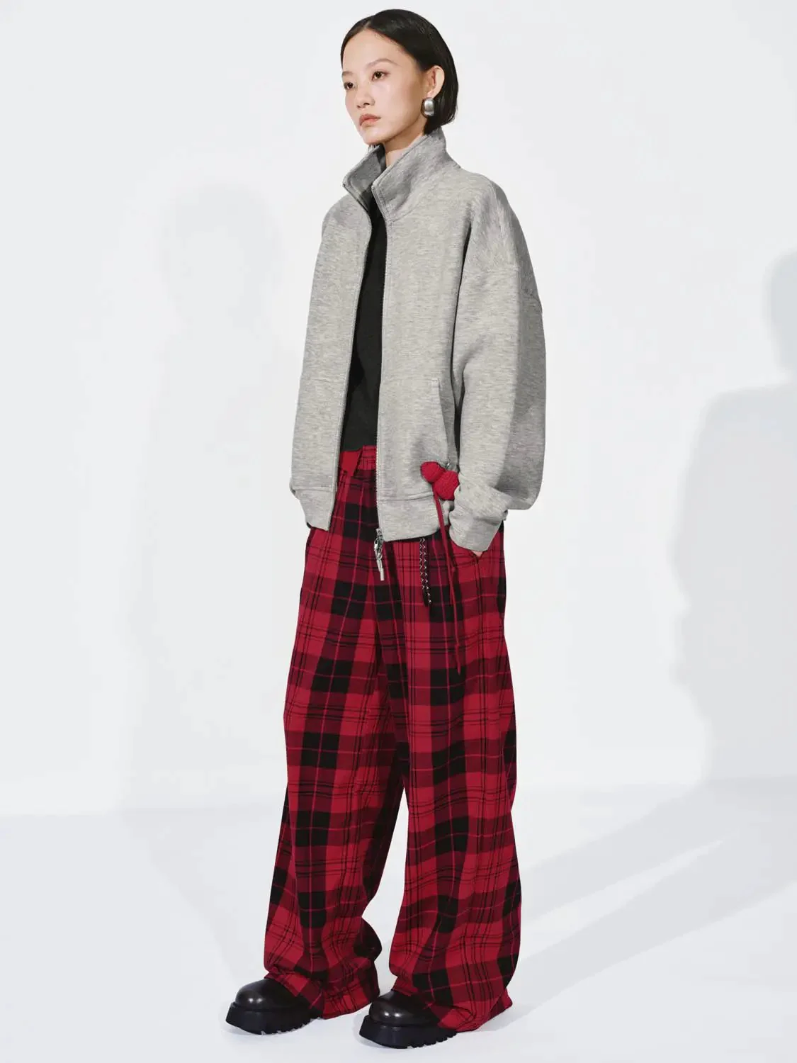 Mock Neck Seamed Jackets
