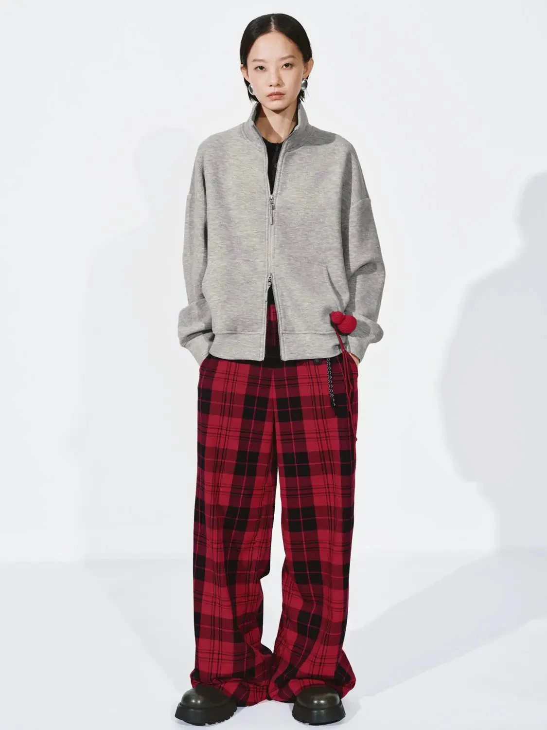 Mock Neck Seamed Jackets